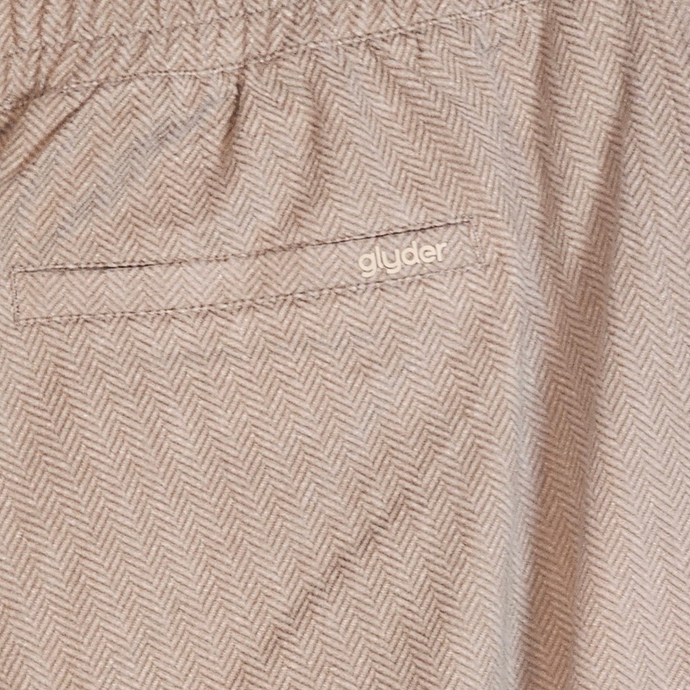 206.  Glyder Women's HB On The Go Ankle Pant Herringbone Mocha Size XL NWT - Picture 4 of 7